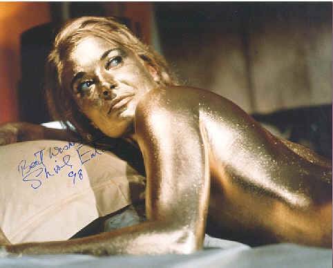 shirley eaton autograph goldfin...